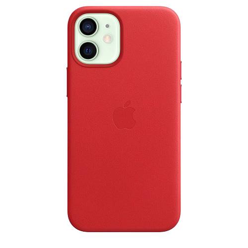Чехол для смартфона Apple MagSafe для iPhone 12 mini, кожа, красный (PRODUCT)RED